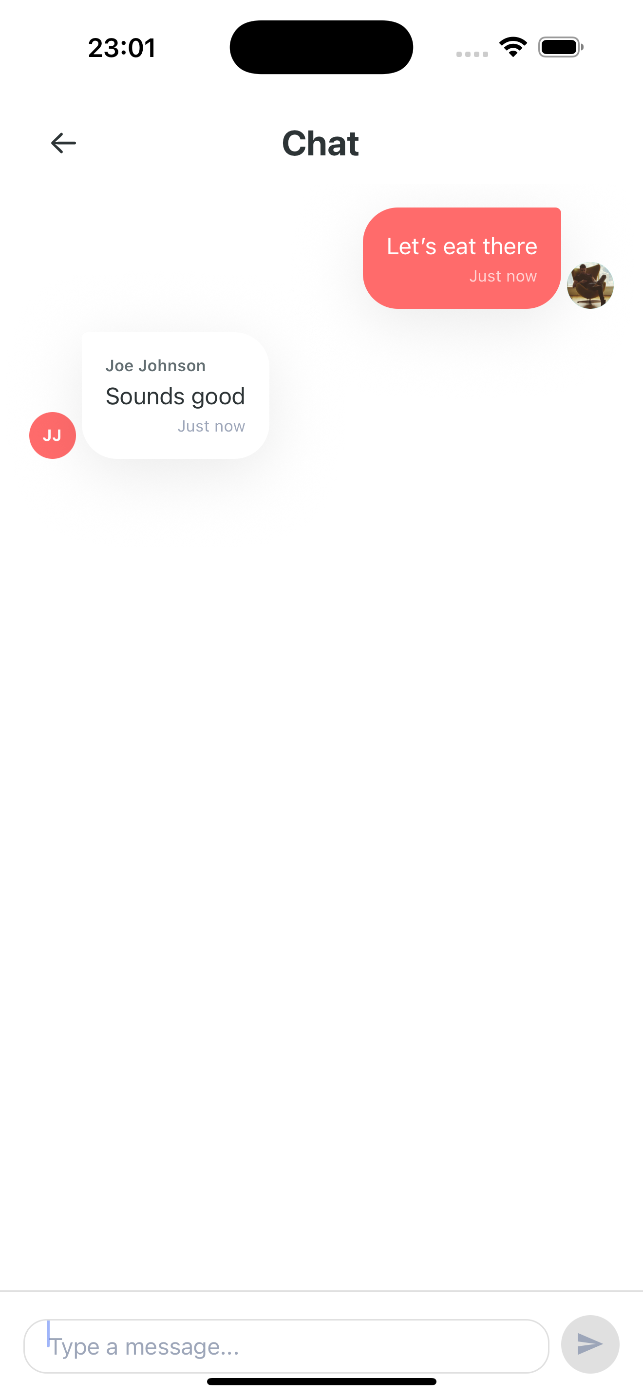 Chat Screen - Light Mode