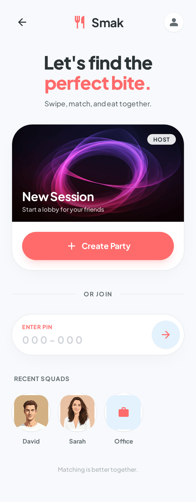 Connect Screen Example - Light Mode