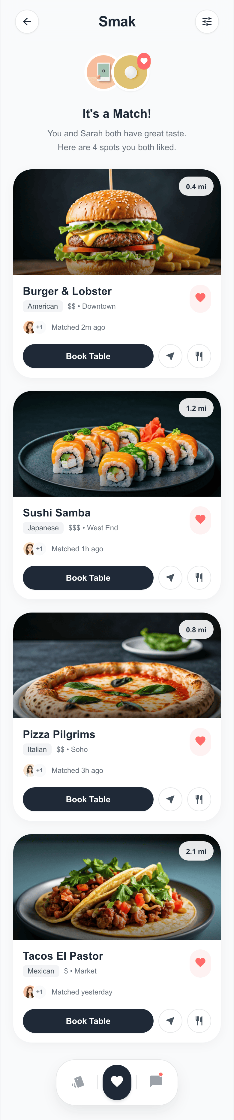 Match Screen - Light Mode
