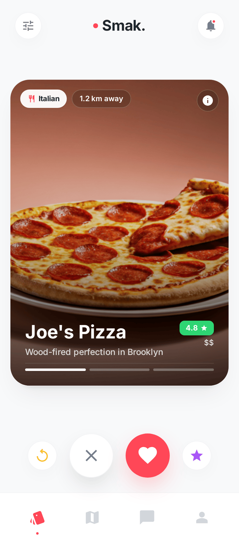 Swipe Screen Preview - Light Mode